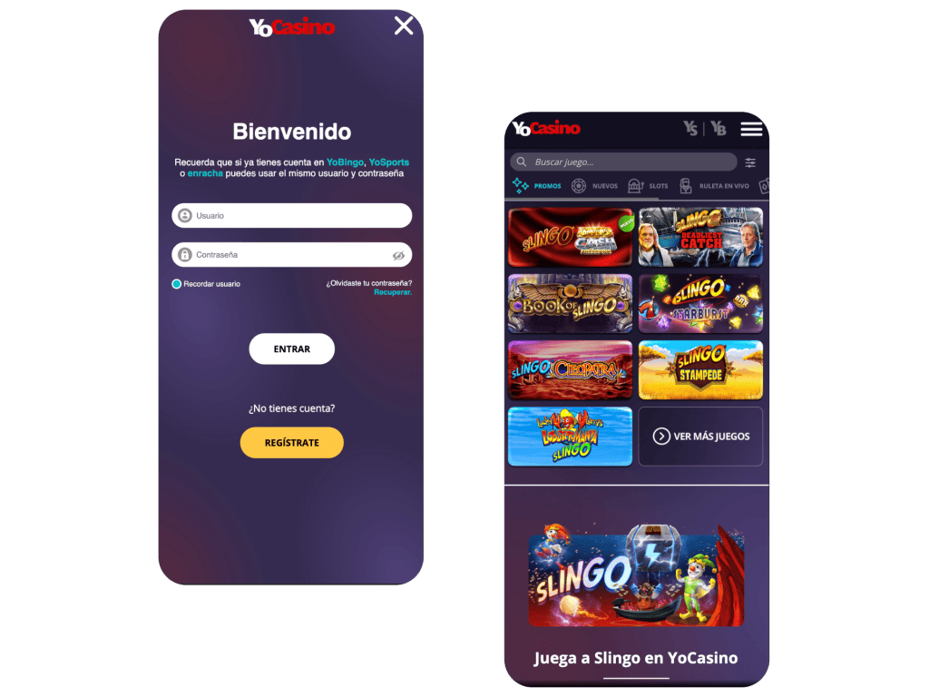 Aplicación móvil Yocasino Aplicación móvil Yocasino